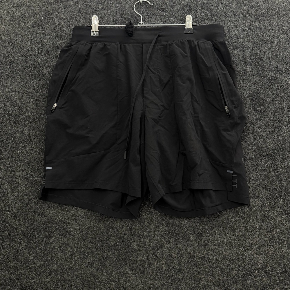 Lululemon Mens License To Train LTT Shorts Black Athletic Gym Training 9" Inseam
